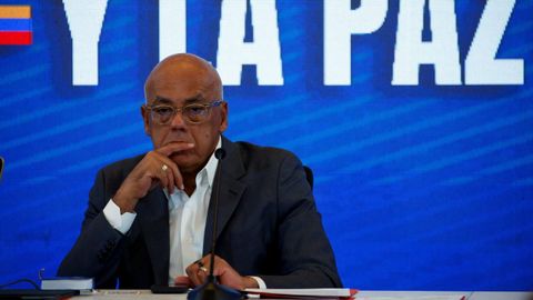 El presidente de la Asamblea Nacional venezolana, Jorge Rodrguez