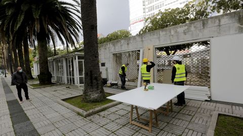 Las obras, con un presupuesto de 386.216 euros, comenzaron ayer por la maana.