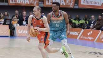 Paul Jorgensen, durante uno de los partidos del playoff ante el Menorca.