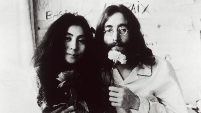 John Lennon y Yoko Ono
