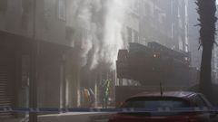 Incendio de un local chino en la calle Peregrina