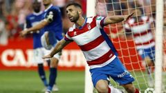 Rodri celebra un gol con el Granada