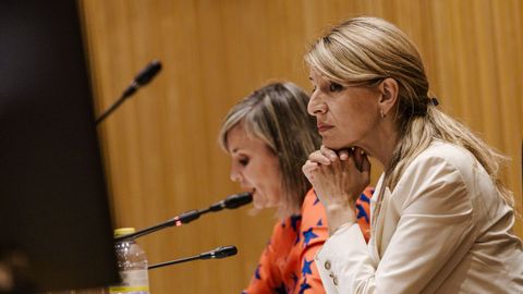La vicepresidenta segunda y ministra de Trabajo y Economía Social, Yolanda Díaz, en el Congreso.