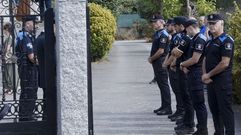 Compa�eros de la Polic�a Local en el entierro de Eusebio Cuesta