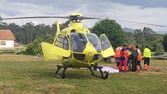 Momento de la evacuaci�n