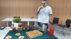 Demetrio G�mez tivo ocasi�n de degustar o mate