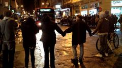 Manifestaci�n en apoyo a Aurelia Rey en A Coru�a