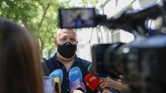 El empresario lvaro Romillo, alias 'CryptoSpain', tras salir de declarar en el Tribunal Supremo, el pasado 11 de julio.