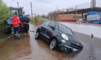 Las inundaciones afectaron este viernes a varios puntos del este peninsular. La imagen corresponde a Tarragona