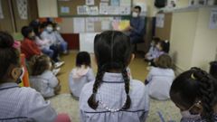 Imagen de archivo de una clase de infantil en el CEIP Raquel Camacho