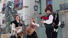 M�sicos de C�ntigas e Frores, actuando en la edici�n del 2018