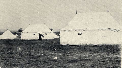 Estas tiendas de campa�a fueron utilizadas por el rey Alfonso XIII y su s�quito