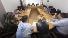 Imagen de archivo de un pleno en A Laracha