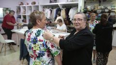 Josefina, en su tienda de moda