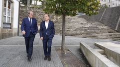 Gabilondo y Leiceaga, juntos en Santiago.