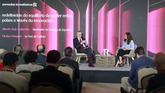 El exministro de Justicia, Alberto Ruiz Gallard�n, ayer en un momento de su intervenci�n
