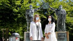 Lara M�ndez y Ana Abelleira, en una imagen de archivo