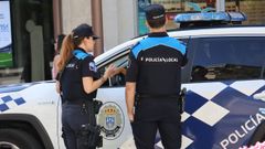 Imagen de archivo de una patrulla de la Policía Local de Lugo