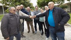 Josecho, cuarto por la izquierda, tiene ahora una importante red de colaboradores