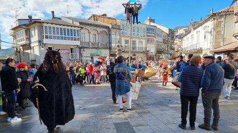 O oso, no desfile de Viana do Bolo.