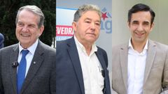 Los alcaldes de Vigo (Abel Caballero, PSdeG), Pontevedra (Miguel Anxo Fern�ndez Lores, BNG) y Ferrol (Jos� Manuel Rey Varela)
