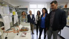 Candia visit� el Laboratorio de Sa�de P�blica de Galicia