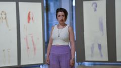 Gema L�pez, na exposici�n de Lugo