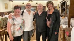 Javier C�mara y M�nica L�pez durante su visita a Mes�n Alfonso.