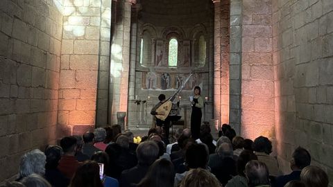 Un momento del concierto en el monasterio de Santa Cristina