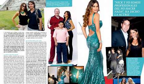 <span lang= es-es >Espectacular</span>. La vida se Sofía, que lleva desde los 18 años haciendo publicidad, en «Hoy Corazón». A la derecha, la portada de la revista.