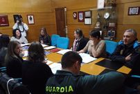 La Mesa para la Erradicaci�n de la Violencia de G�nero, ayer en Silleda