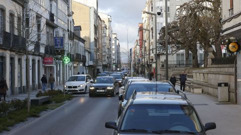 Imagen de la r&uacute;a da Pravia, una de las m&aacute;s importantes desde el punto de vista comercial en Vilalba