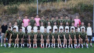 Plantilla del Celta Fortuna en la presente temporada, de nuevo dirigida por Fredi lvarez.