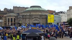 Protesta anti-Brexit en Edimburgo