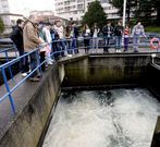 La potabilizadora de agua recibe visitas did�cticas. 