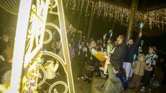 Encendido del alumbrado de Navidad en Porto do Son.