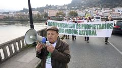 La marcha de esta maana dur dos horas, a lo largo de la Ponte de Pedra, entre Cabanas y Pontedeume