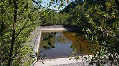 Uno de los vasos de las que ser�an las piscinas p�blicas