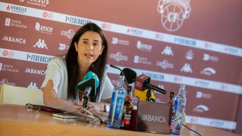 Lupe Murillo, este lunes, en rueda de prensa para hacer balance de la temporada