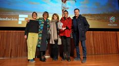 La entrega del premio al CFEA de Gu�samo fue en A Coru�a dentro del festival solidario Fitas do Vento,�en el auditorio de Afundaci�n.