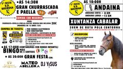 Carteles de los eventos.
