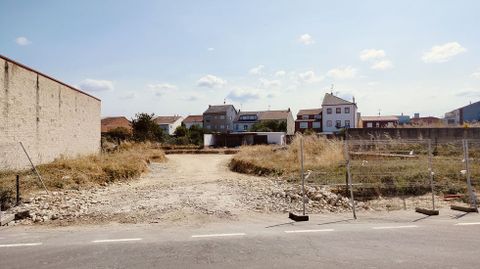 Segundo acceso a la nueva calle desde Juan Montes, en las cercanías de la travesía de O Morín