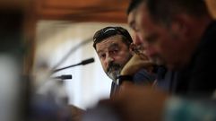 El portavoz de Esperta Monforte, Germ�n V�zquez, en un pleno municipal en Monforte