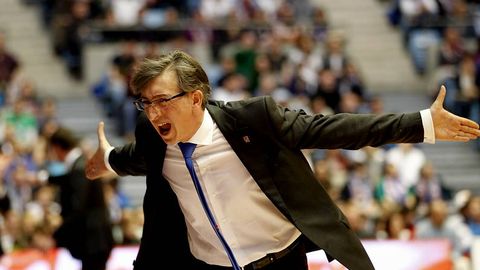 Moncho Fernndez, durante el Obra-Bilbao