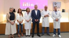 De izquierda a derecha: Almudena Hospido, Isabel Lista, Luz Couce, Antonio G�mez, �ngel Facio y Jos� Carreira