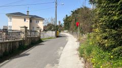 Remate de las obras de saneamiento en A Barrosa, en Cabanas