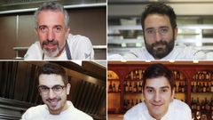Pepe Solla (Casa Solla), Dani L�pez (O Cami�o do Ingl�s), Jorge Gago (A Maceta) y Alberto Lareo (Restaurante Manso)