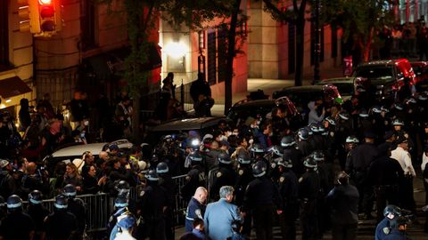 Desalojo policial en la Universidad de Columbia de Nueva York