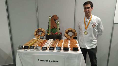 Samuel Surez, campon de Espaa de panadera artesana