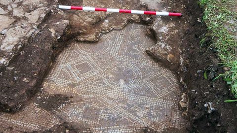 Las Regueras, Les Regueres, mosaico romano, La Estaca